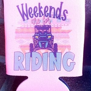 "Weekends are for riding" Can Cooler